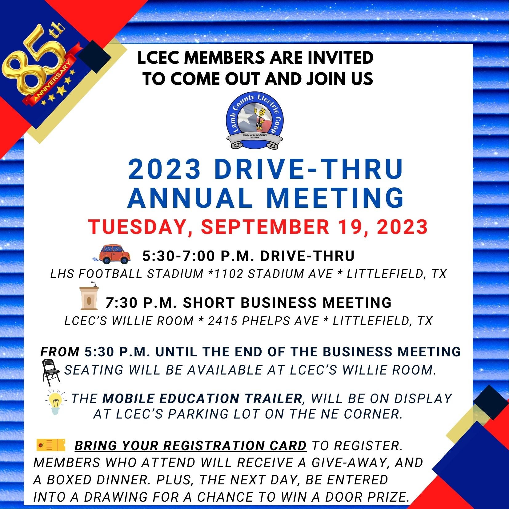 2023 Annual Meeting Lamb County Electric Cooperative